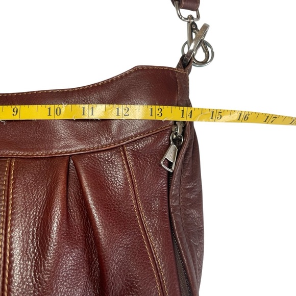 Coronado Brown Leather American Hobo Concealed Carry CCW Purse Shoulder Bag - Picture 11 of 14